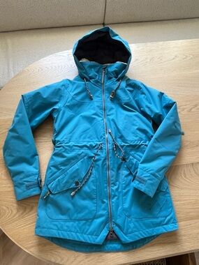 Burton Teal Hooded Ski Snow Jacket